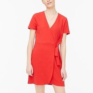 NWT J.Crew Wrap Dress Red